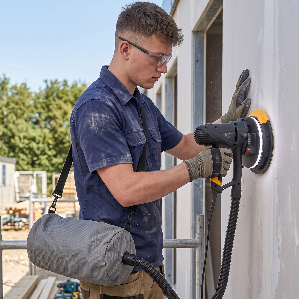 710W Electric Drywall Sander with Vacuum Dust Collection