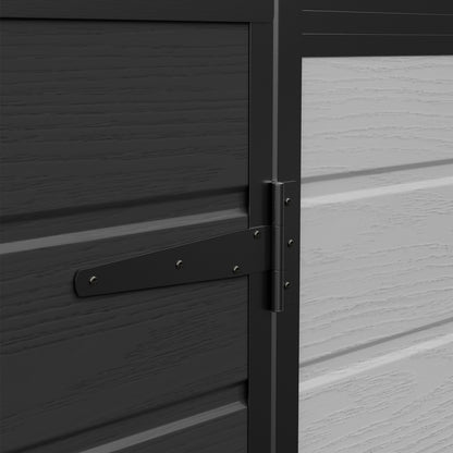 6x6 FT Outdoor Garden Plastic Storage Shed