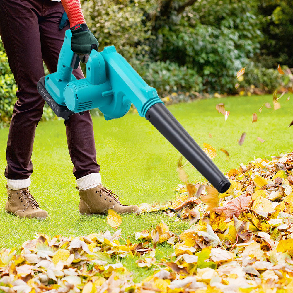 21V Cordless Handheld Leaf Blower and Vacuum with Battery and Charger