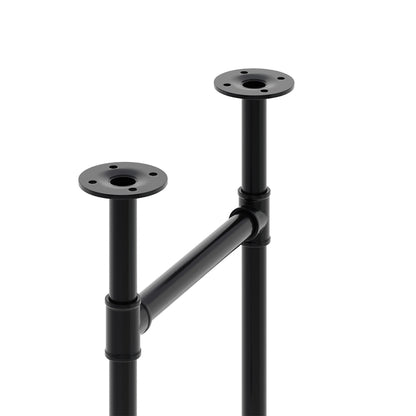 2Pcs Anti-slip H-Shaped Iron Table Legs