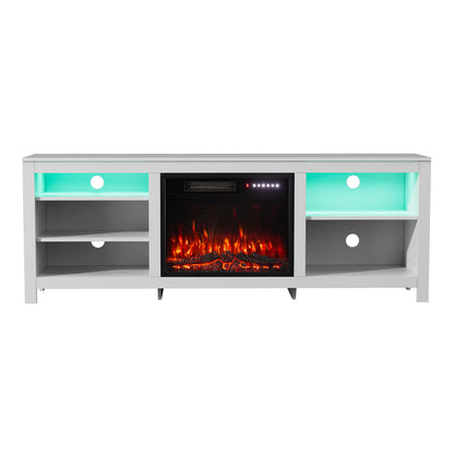 177.8cm TV Stand with 23-Inch Electric Fireplace