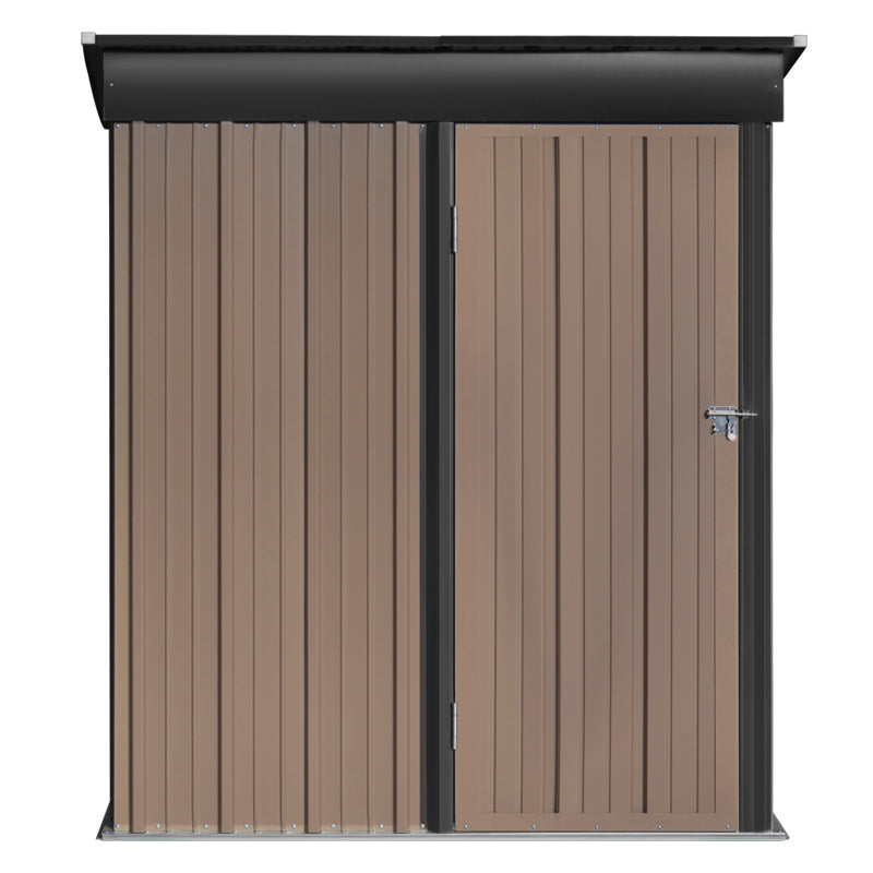 Steel Garden Tool Storage Shed with Gabled Roof Top