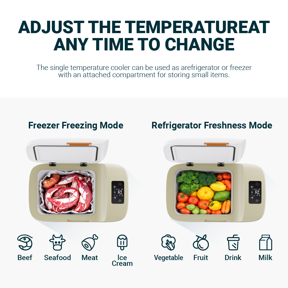 23L Portable Car Refrigerator with Display