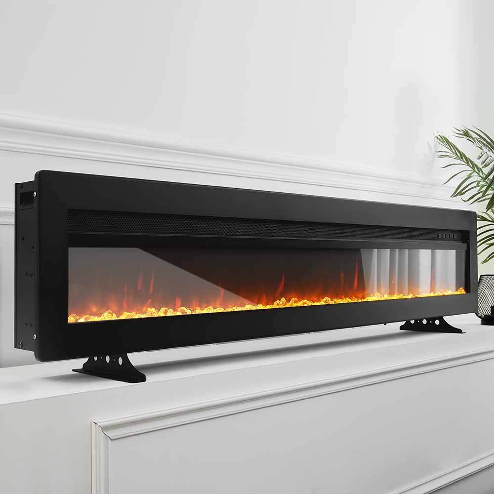 40/50/60/70 Inch Electric Fireplace with 9 Flame Colour and Remote Control