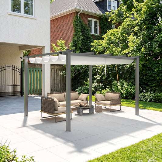 Aluminium Pergola with Retractable Roof