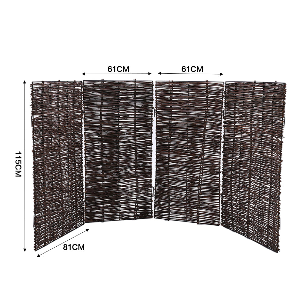 Trash Can Fence Wicker Privacy Fence
