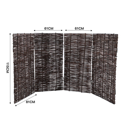 Trash Can Fence Wicker Privacy Fence