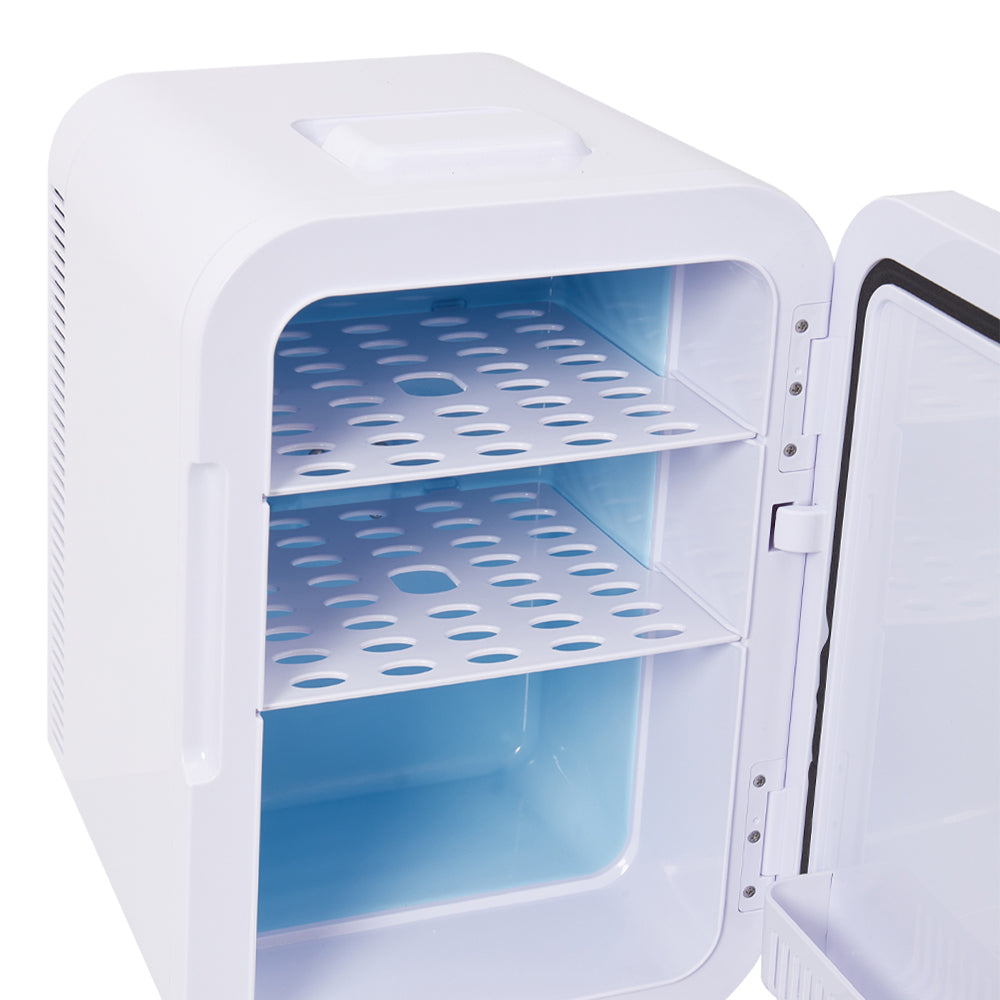 White 18L Dual-Use Mini Refrigerator