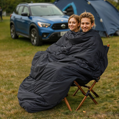 Large Double Sleeping Bag with Two Pillows