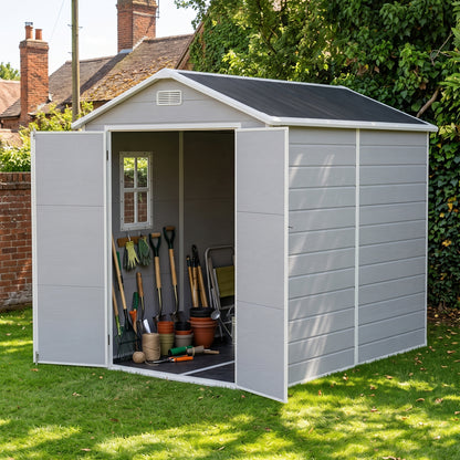 6x8 FT Outdoor Garden Plastic Storage Shed