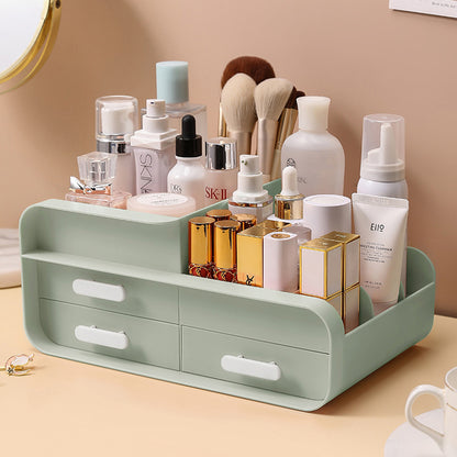 Multifunctional Plastic Desk Organizer with Drawers
