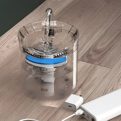 Transparent Automatic Pet Water Dispenser Cat Fountain