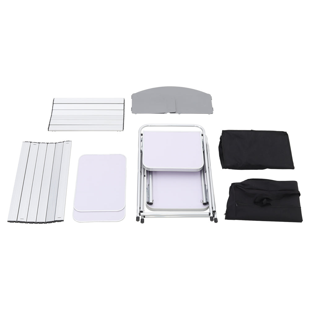 Portable Outdoor Camping Kitchen Table with Folding Design