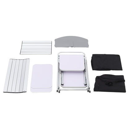 Portable Outdoor Camping Kitchen Table with Folding Design
