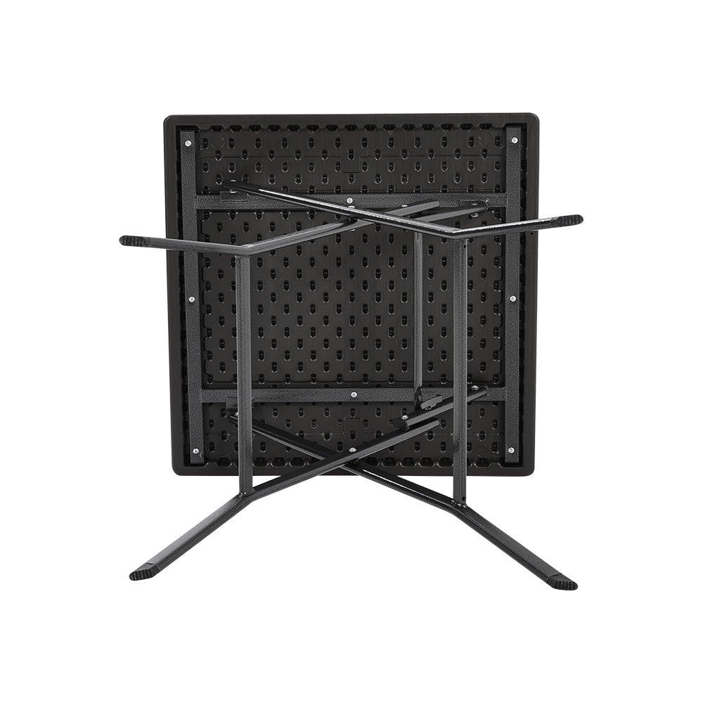 Square Rattan Folding Outdoor Bistro Table