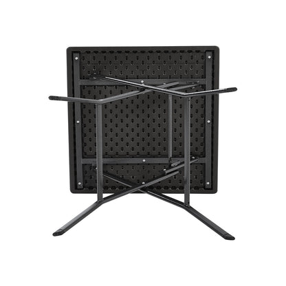 Square Rattan Folding Outdoor Bistro Table