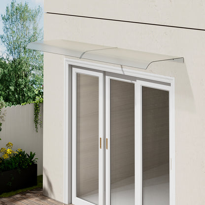 43cm W Frosted Window Door Awning