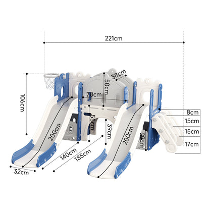 Kidkid Toddler Two Slides Playset