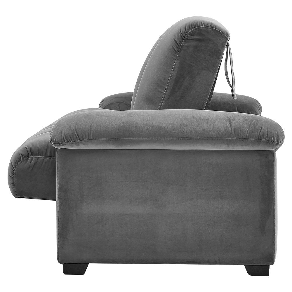 Grey Channel Sleeper Sofa Bed