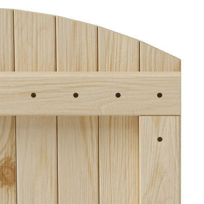 75cm Wide Arched Wooden Garden Gate 180cm High