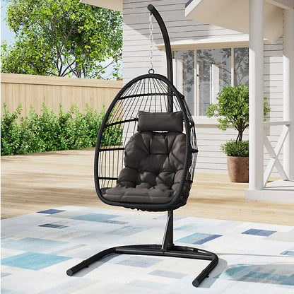 Outdoor Hanging Egg-Shaped Chair
