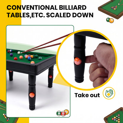 Mini Snooker & Pool Table Game Toy Set for Kids