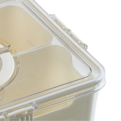 Fridge Storage Container with Three Compartments