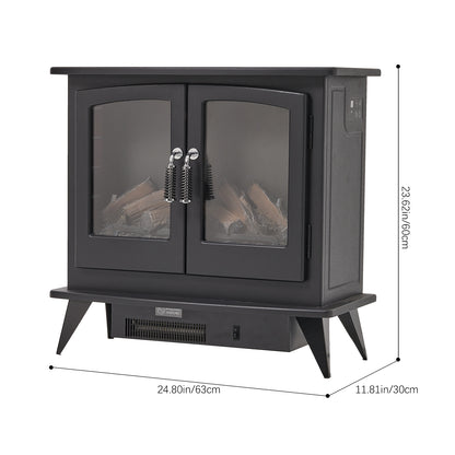 Freestanding Electric Fireplace Heater