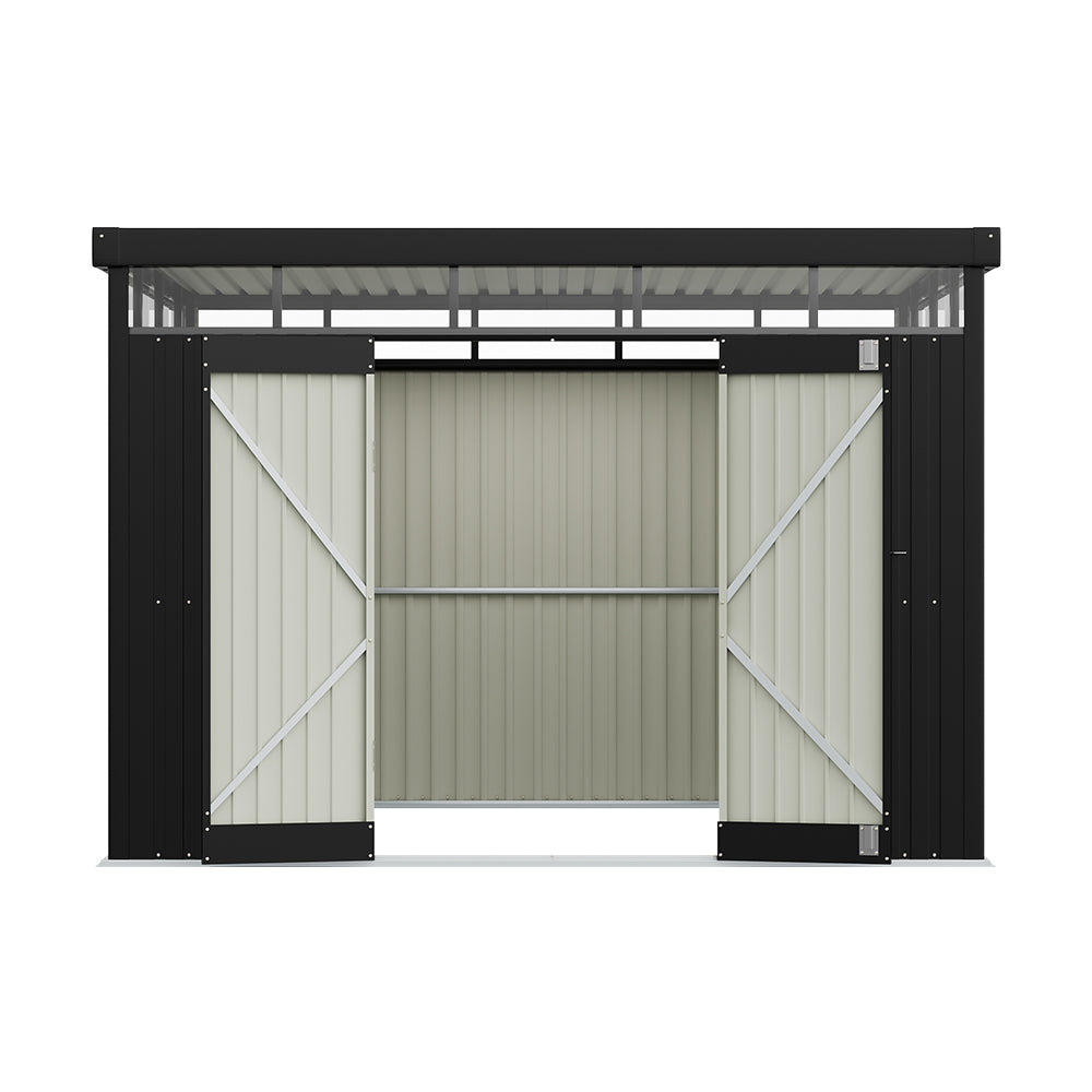 8.5 x 9.7ft Metal Garden Shed with Double Door