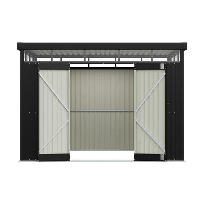 8.5 x 9.7ft Metal Garden Shed with Double Door