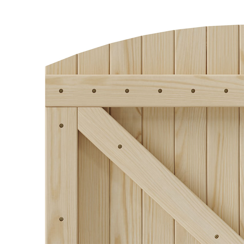 90cm W Arch Top Strong Garden Gate with Latch