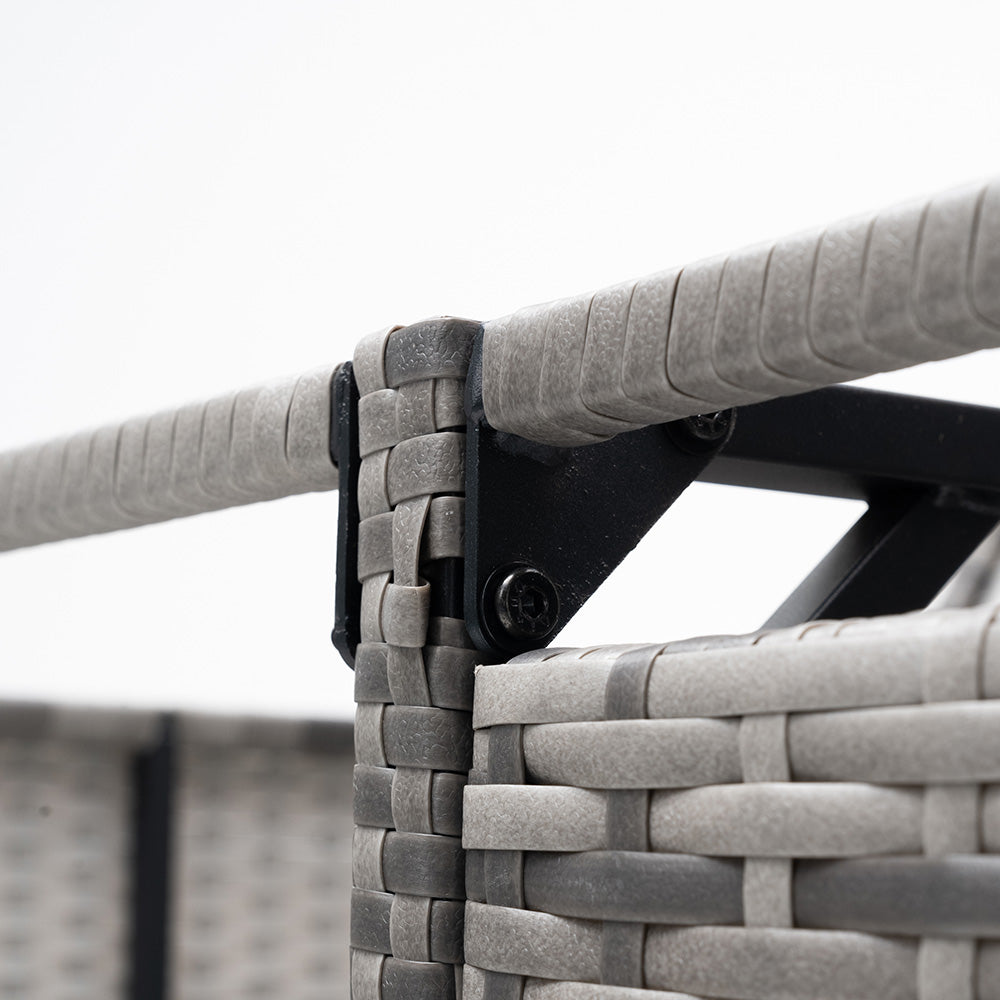 Double Wheelie Bin Storage Shed with Rattan Effect Panels