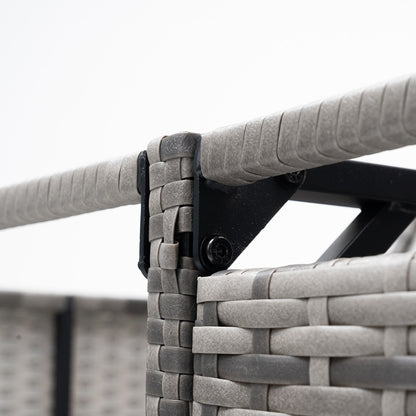 Double Wheelie Bin Storage Shed with Rattan Effect Panels