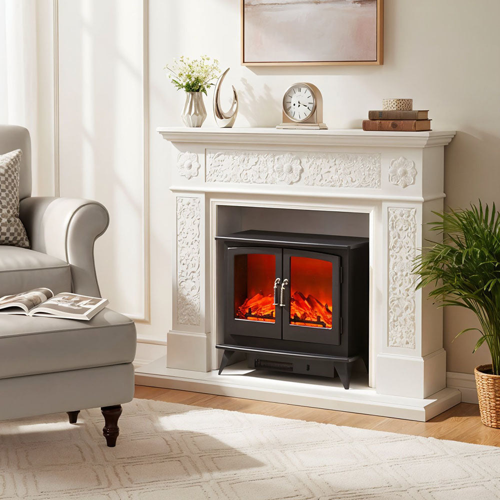 Freestanding Electric Fireplace Heater
