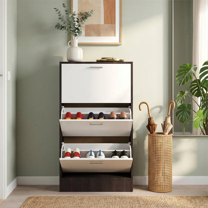 Wooden 3 Layer Dump Shoes Shelves