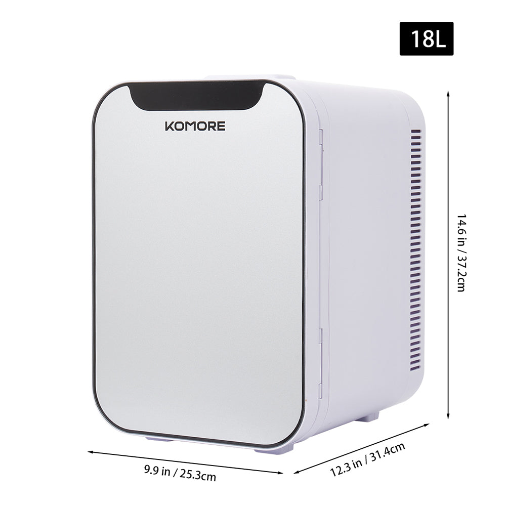 White 18L Dual-Use Mini Refrigerator