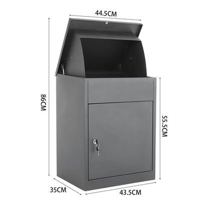 Lockable Galvanised Steel Parcel Drop Box