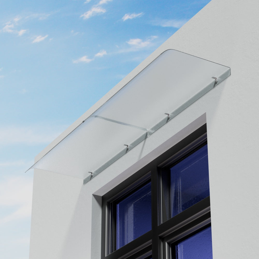 43cm W Frosted Window Door Awning