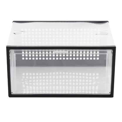 Set of 12 Clear Plastic Stackable Shoe Storage Box