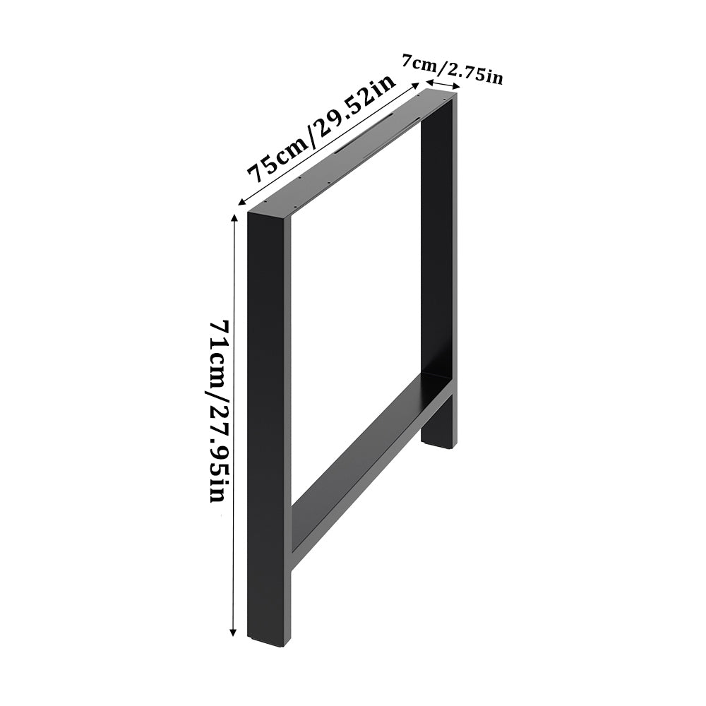 2Pcs Iron Table Legs for Desk