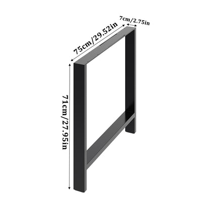 2Pcs Iron Table Legs for Desk