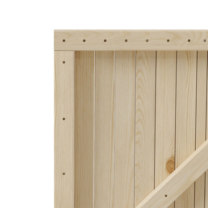 75cm Wide Arched Wooden Garden Gate 180cm High