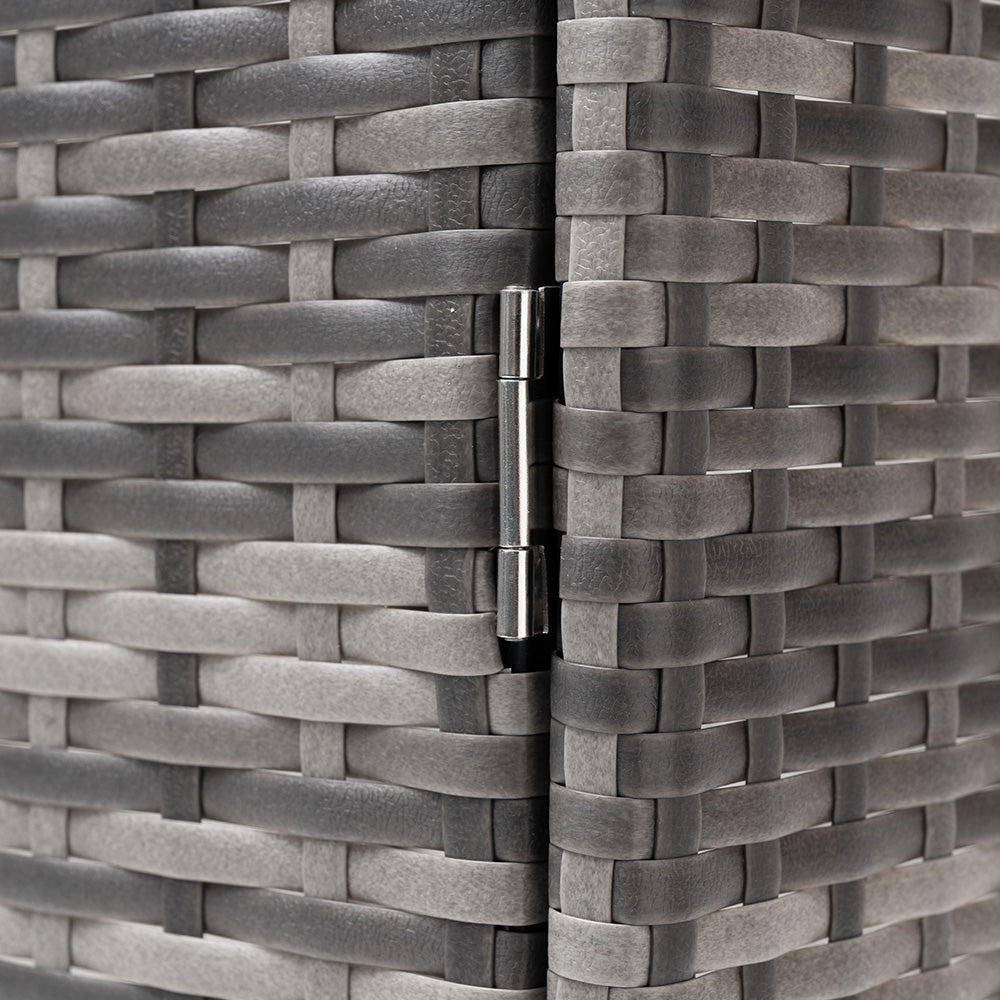 Double Wheelie Bin Storage Shed with Rattan Effect Panels