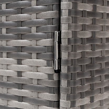 Double Wheelie Bin Storage Shed with Rattan Effect Panels