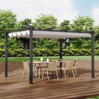 Retractable Roof Aluminium Pergola
