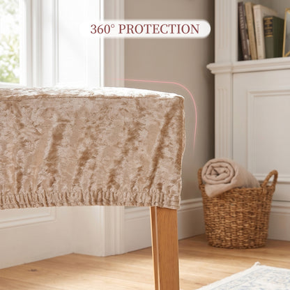 Set of 2 Elegant Dining Chair Covers with Elastic Band