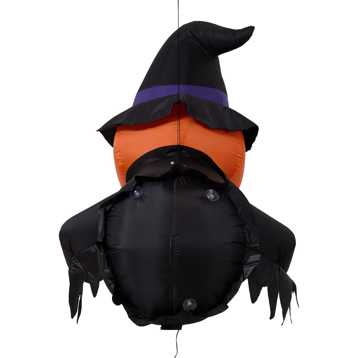 100cm Blow-Up Halloween Pumpkin Witch Inflatable Decoration with Built-in LED Lights