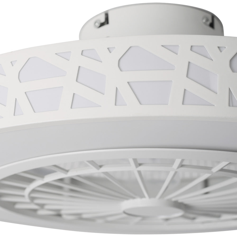 Round Acrylic LED Ceiling Light Fan with Remote Control