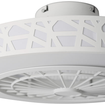 Round Acrylic LED Ceiling Light Fan with Remote Control
