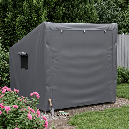 Large Outdoor Bicycle Storage Shed with Waterproof PE Fabric